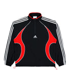 adidas Teamgeist Half Zip Sweater Black / Better Scarlet Sweatshirts KE2765 | Overkill

