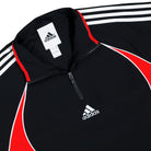 adidas Teamgeist Half Zip Sweater Black / Better Scarlet Sweatshirts KE2765 Detailfoto | Overkill
