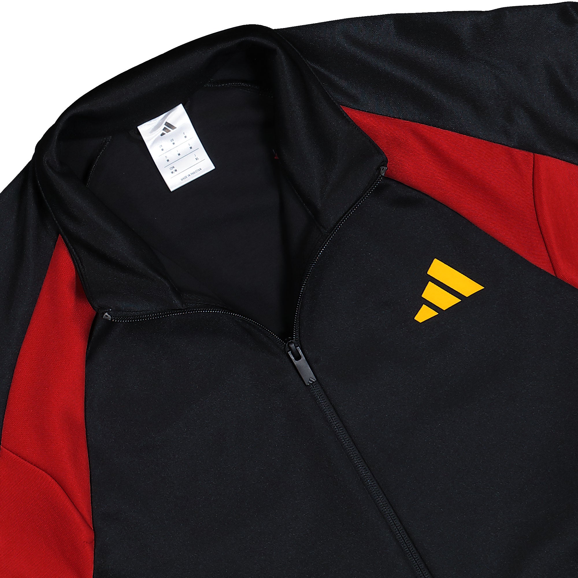 adidas M Tiro NP Track Top Black / Team Power Red 2 / Collegiate Gold Track Jackets KE6034 Detailfoto | Overkill
