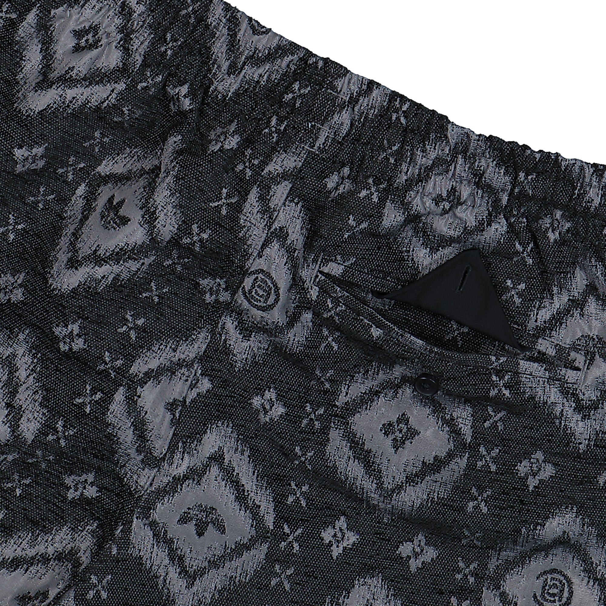 Clot by Edison Chen x adidas Ikat Shorts Carbon Shorts KE7073 Detail View 2 | Overkill
