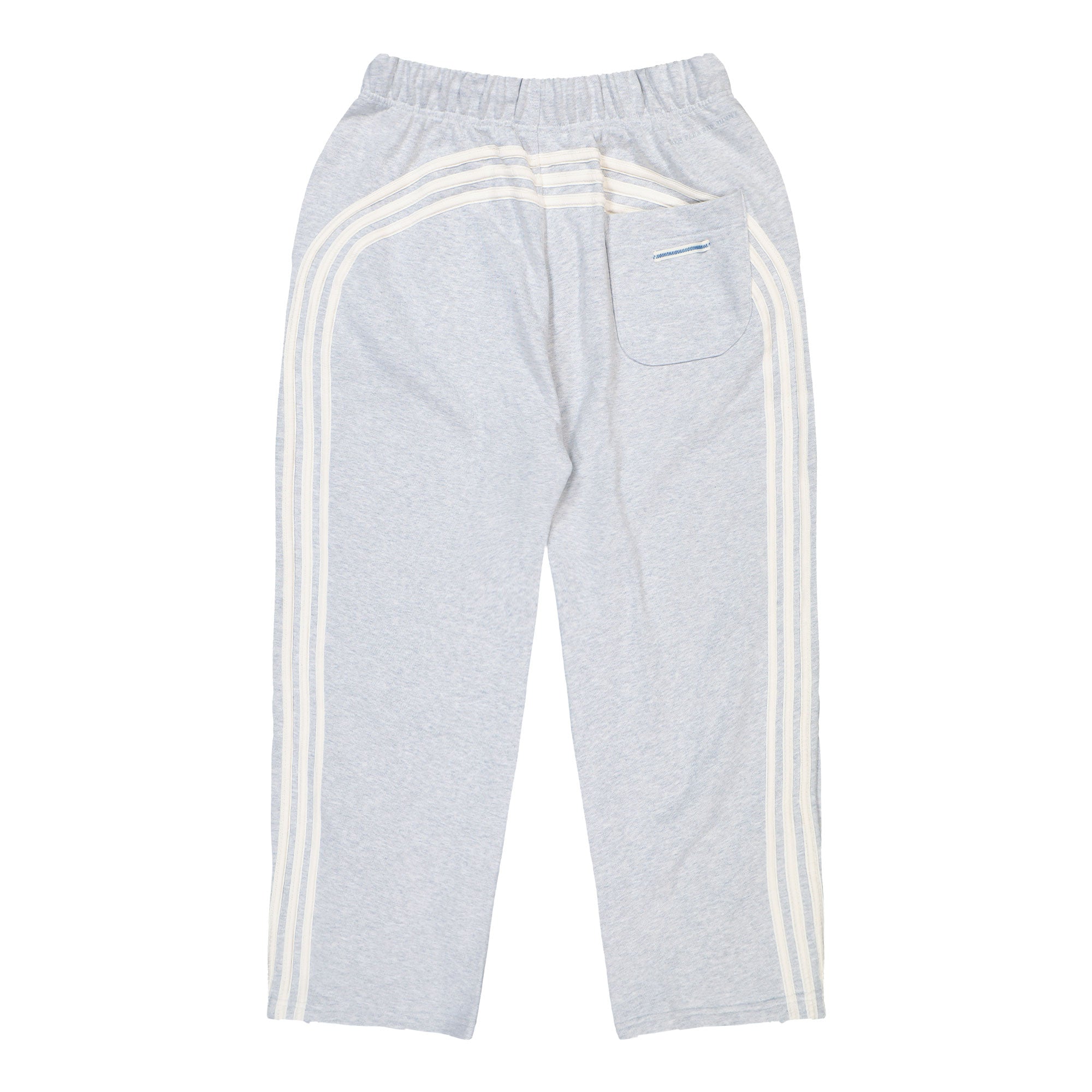 Bad Bunny x adidas Sweatpant Light Grey Heather Sweat & Track Pants KF1795 Close-up | Overkill
