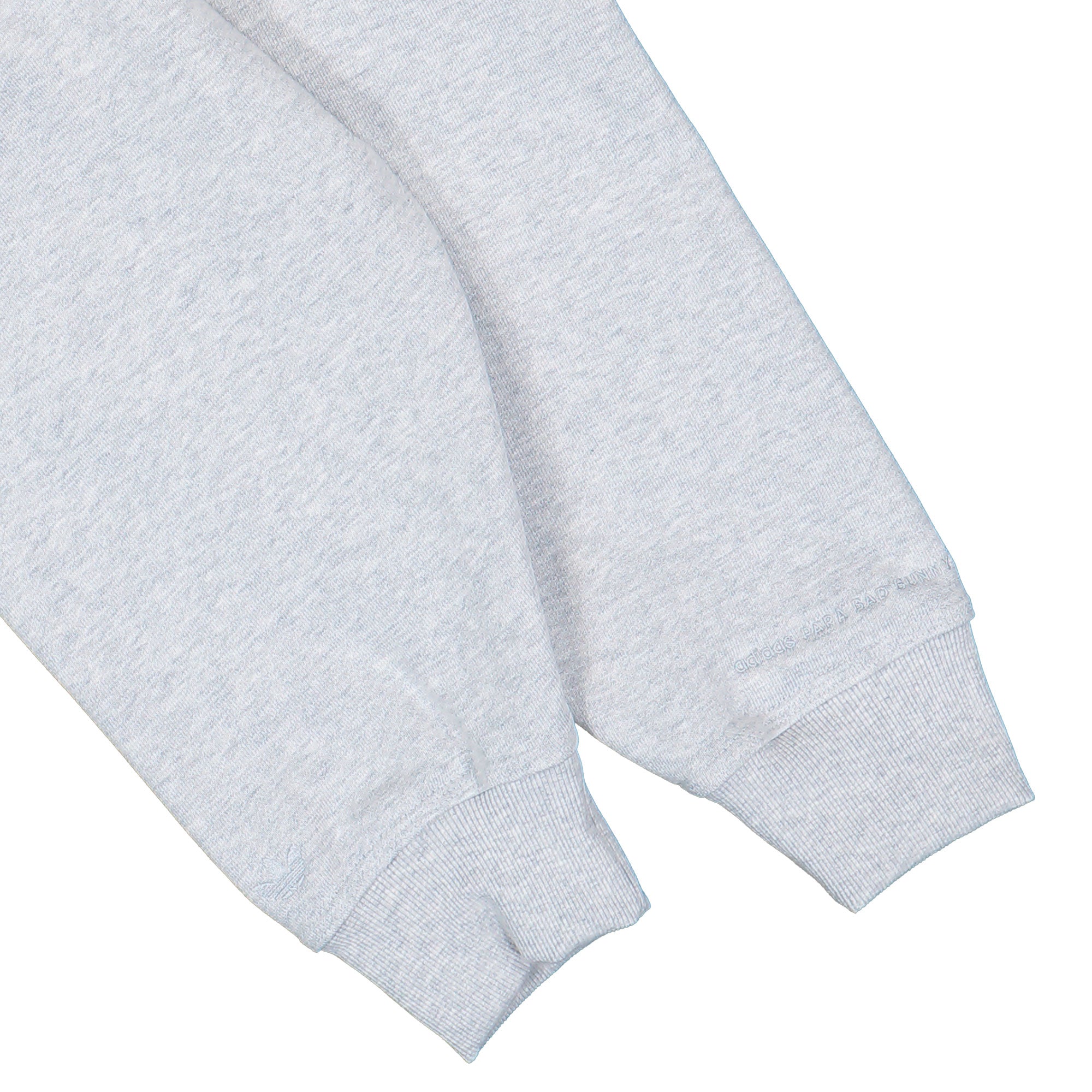 Bad Bunny x adidas Crewbalaclav Light Grey Heather Hoodies KF1798 Detail View 2 | Overkill
