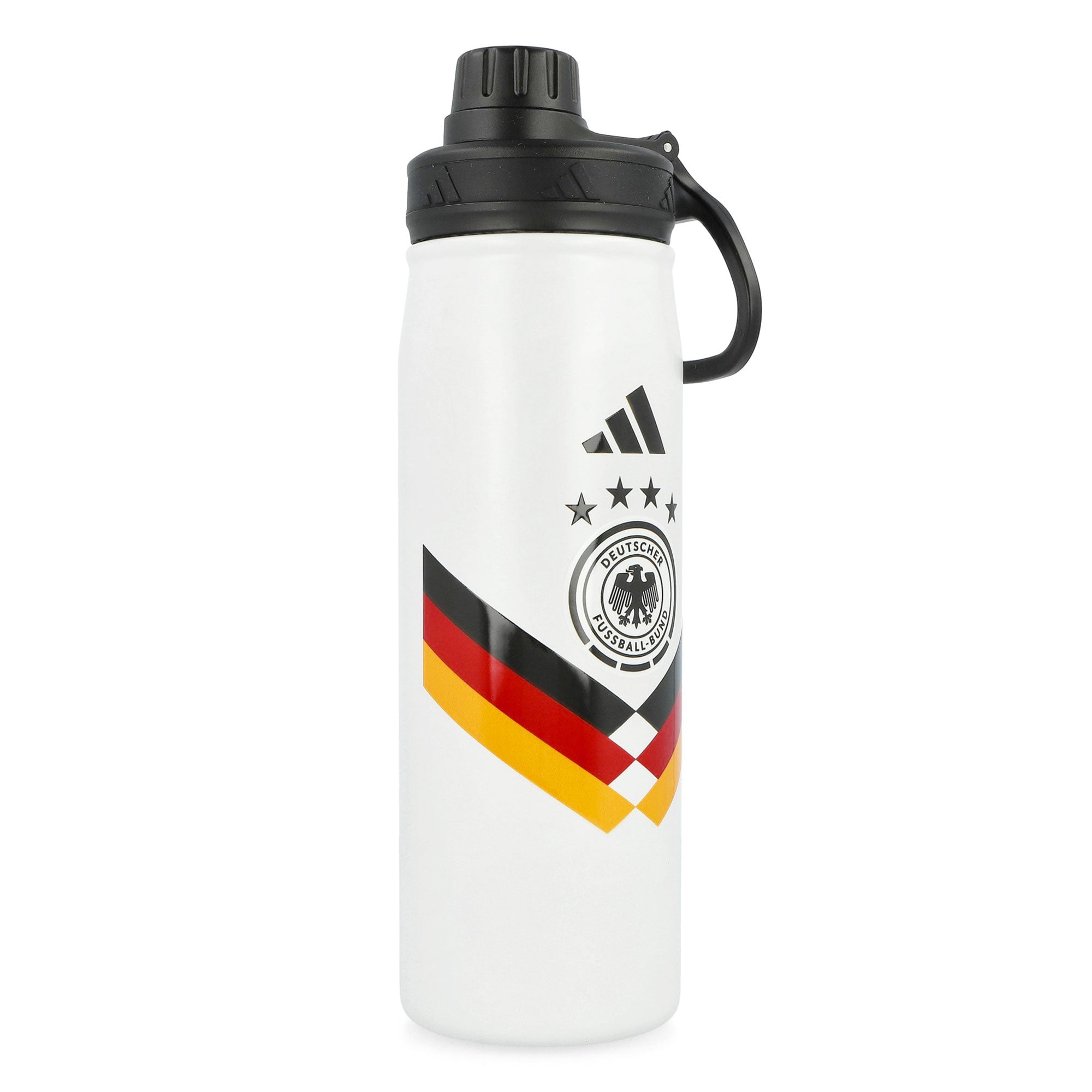 adidas DFB Germany Met Bottle White / Black Drinking Bottle KF4127 Detail View 1 | Overkill
