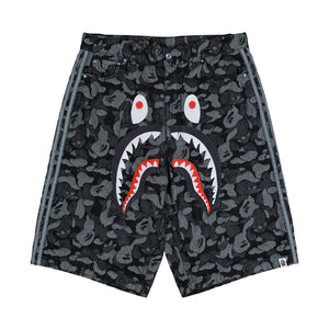 BAPE x adidas Shark Denim Jorts Black Shorts KF4917 | Overkill
