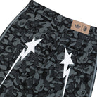 BAPE x adidas Shark Denim Jorts Black Shorts KF4917 Detail View 2 | Overkill
