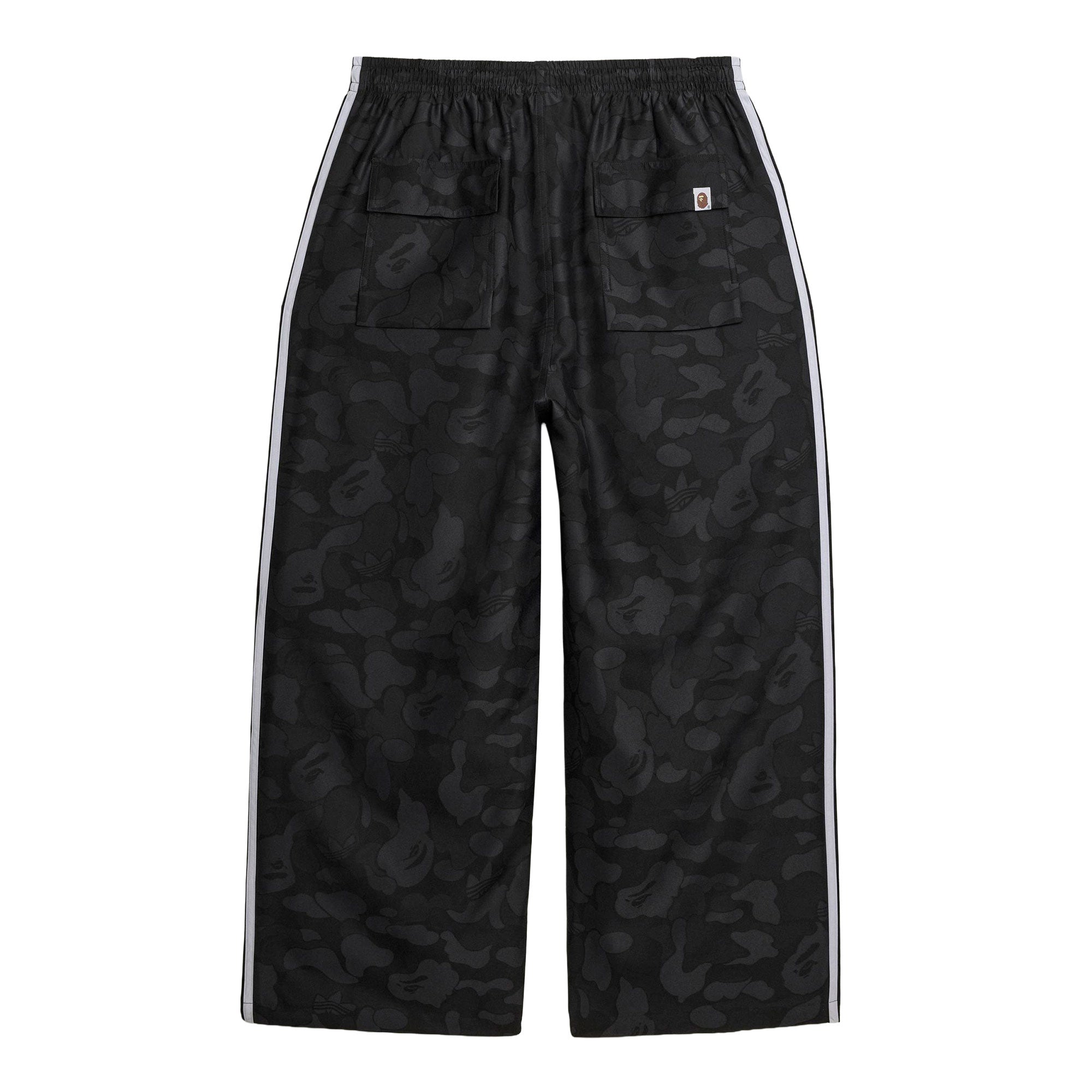 BAPE x adidas Jacquard Pants Black Casual Pants KF4918 Close-up | Overkill
