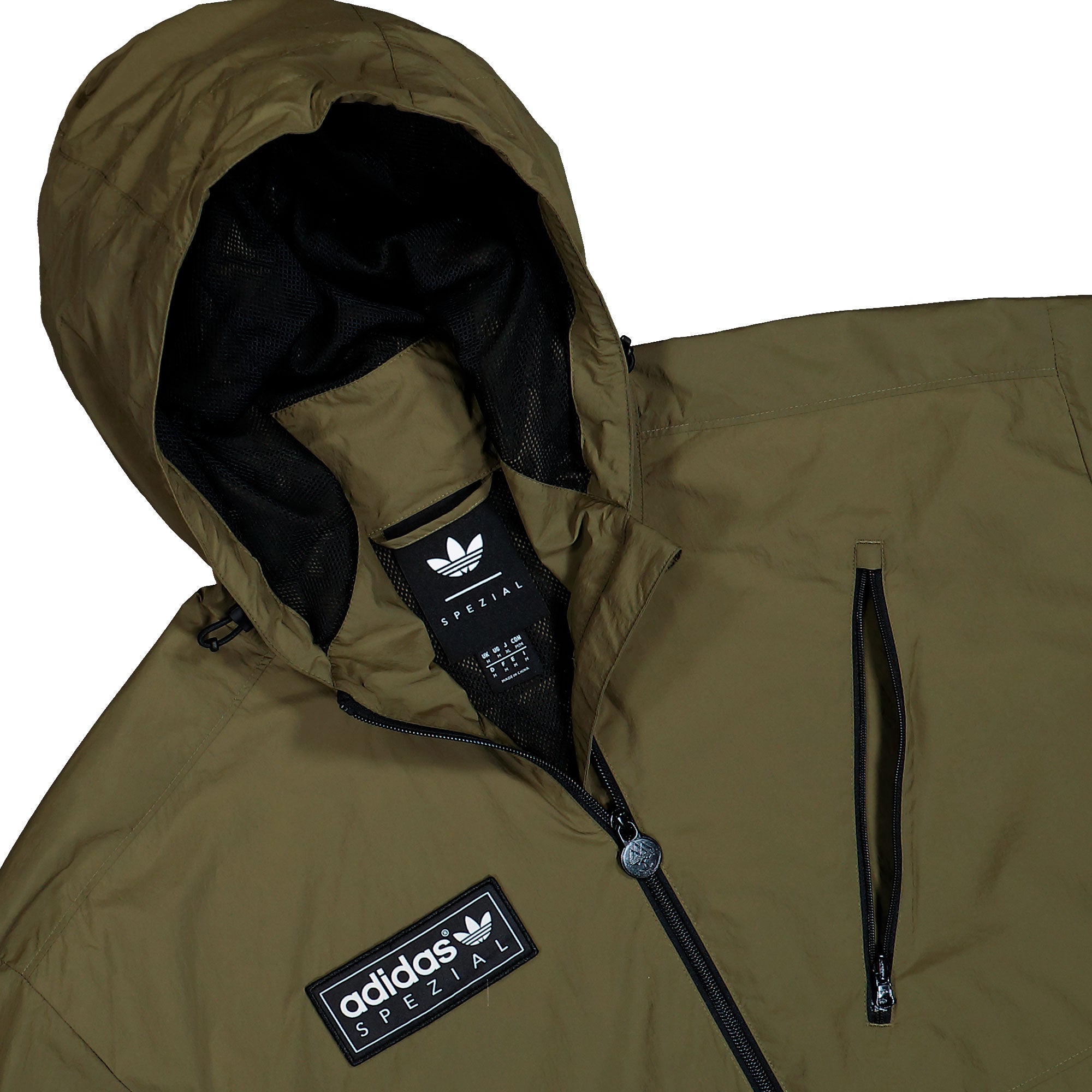 adidas Buckstead Jacket SPZL Trace Olive Windbreaker KF6800 Detailfoto | Overkill
