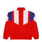 adidas FC Bayern München Equipment Track Top Red / White / Semi Lucid Blue Track Jacket KG2289 Close-up | Overkill
