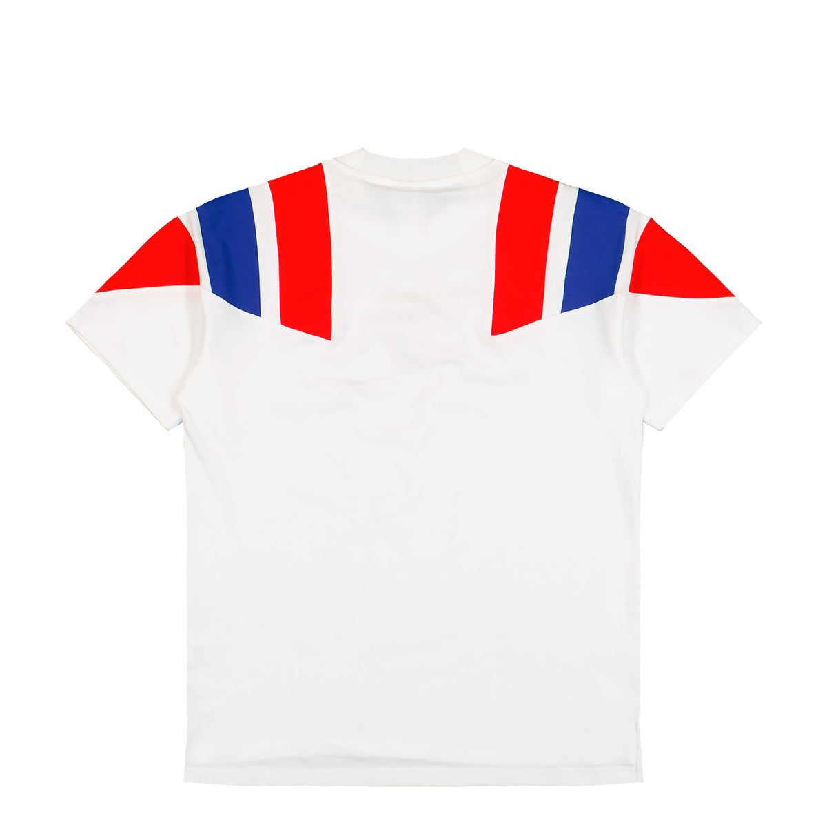 adidas FC Bayern München Equipment Tee White / Red / Semi Lucid Blue T-Shirt KG2290 Close-up | Overkill

