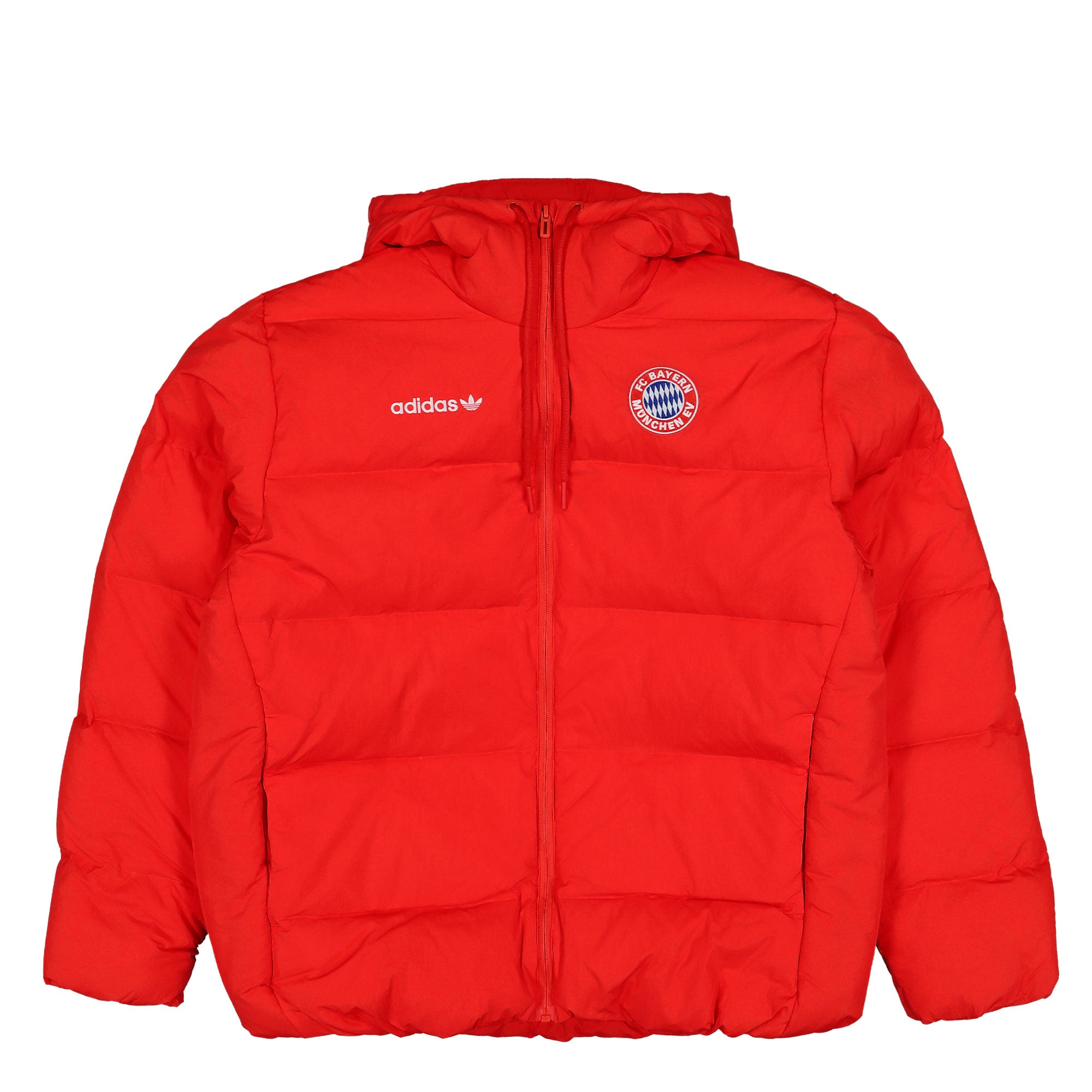 adidas FC Bayern München Equipment DW Jacket Red Puffer Jacket KG2587 | Overkill
