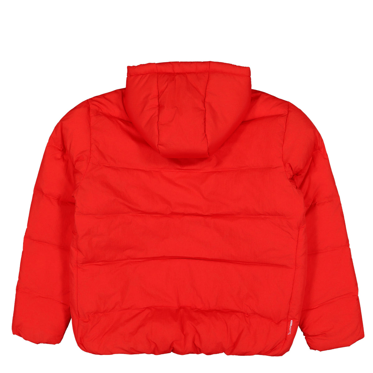 adidas FC Bayern München Equipment DW Jacket Red Puffer Jacket KG2587 Close-up | Overkill
