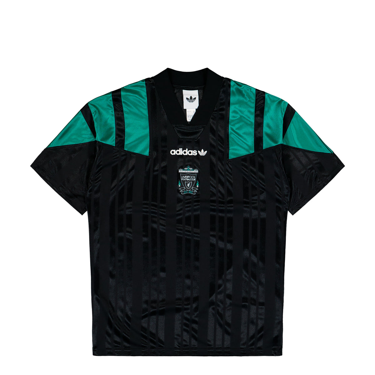 adidas Liverpool FC Equipment Jersey Black / Equipment Green T-Shirt KG2915 | Overkill
