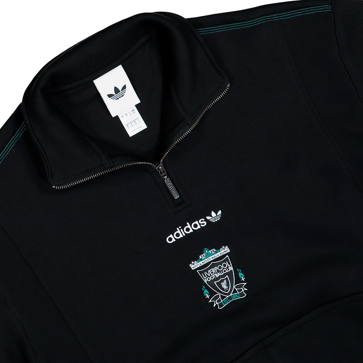 adidas Liverpool FC Equipment Half-Zip Top Black Sweatshirts KG2920 Detailfoto | Overkill
