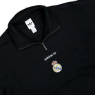 adidas Real Madrid Equipment Half-Zip Top Black Sweatshirt KG2987 Detailfoto | Overkill
