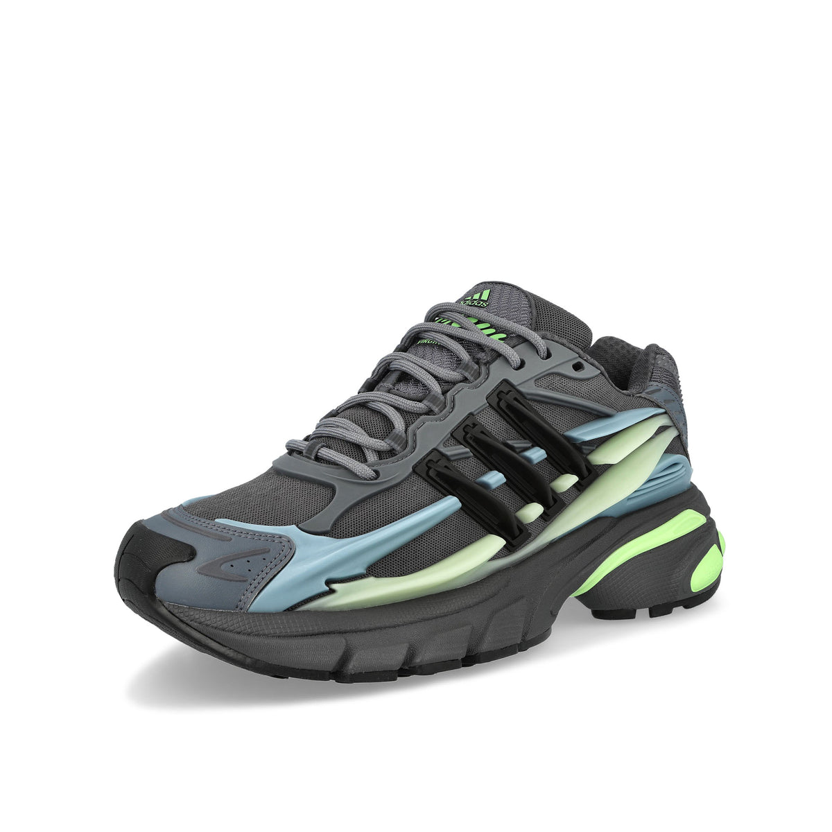 adidas PW Adistar Jellyfish Aurora Onix / Core Black Sneaker KH6728 Close-up | Overkill
