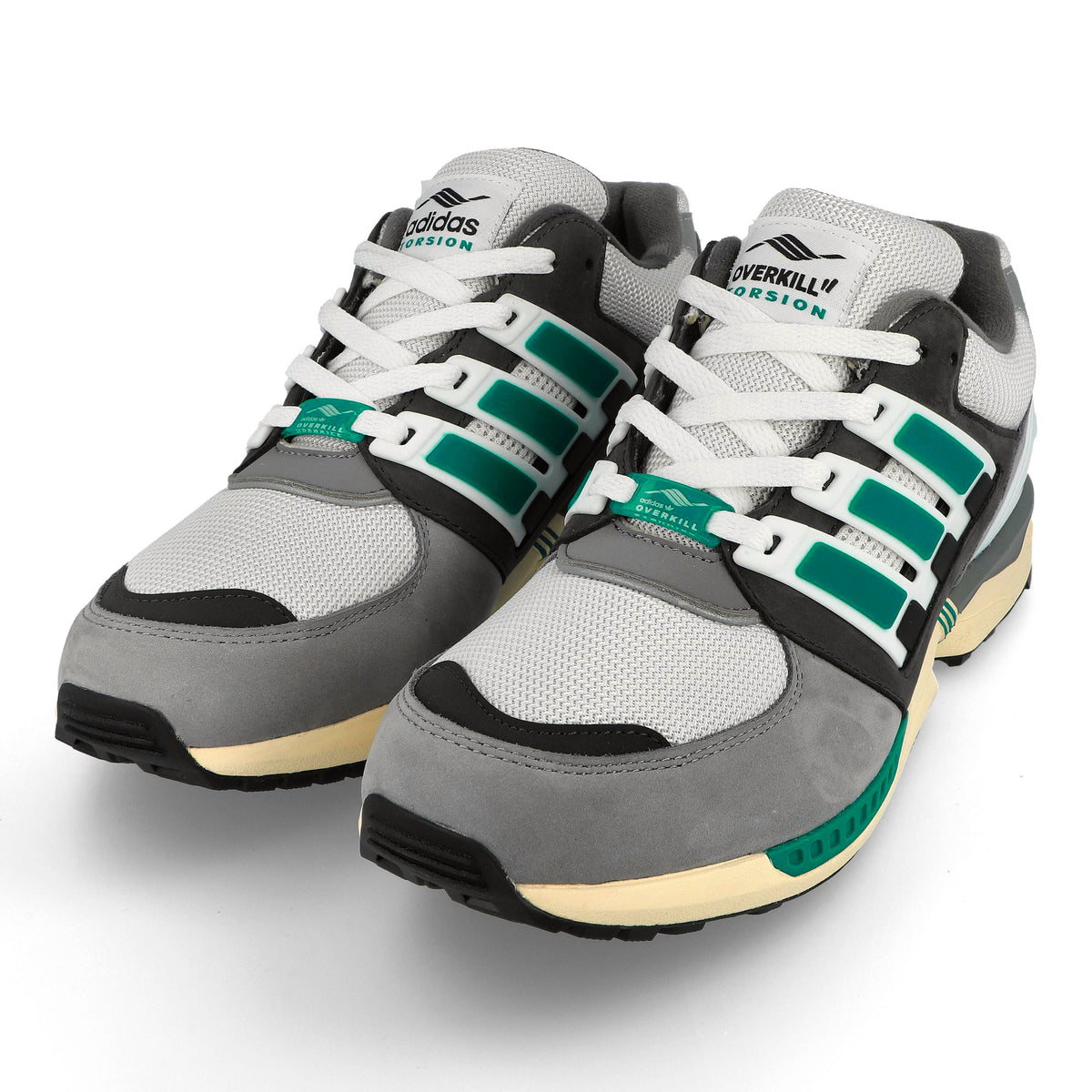 Overkill x adidas ZX 8094 "The Missing Link" Footwear White / Onix / Equipment Green Low Top Sneakers KH7164 Detail View 4 | Overkill