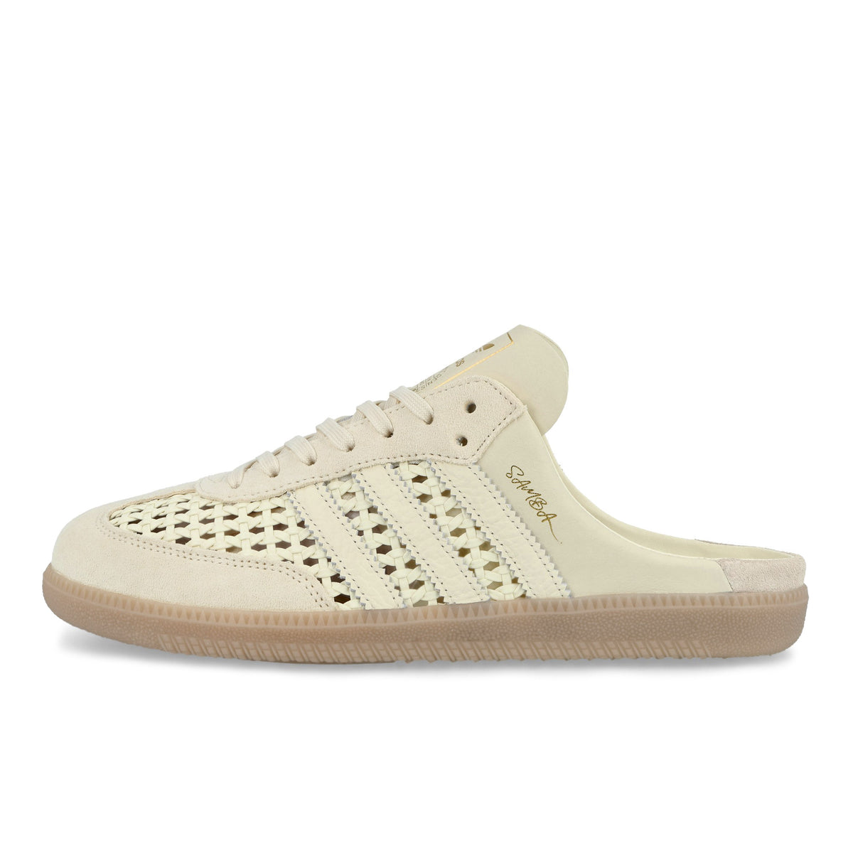 adidas Samba OG Mule Cream White / Cream White / Gold Metallic Slides, Sandals & Slippers KH7719 | Overkill
