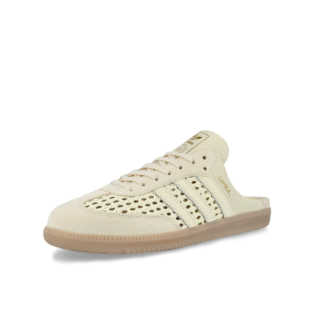 adidas Samba OG Mule Cream White / Cream White / Gold Metallic Slides, Sandals & Slippers KH7719 Close-up | Overkill
