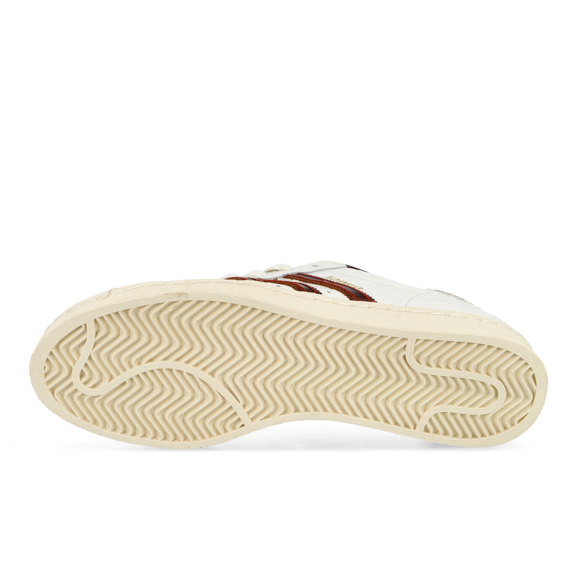 Wales Bonner x adidas Superstar Wonder White / Fox Brown / Wonder White Sneaker KH8797 Detail View 1 | Overkill
