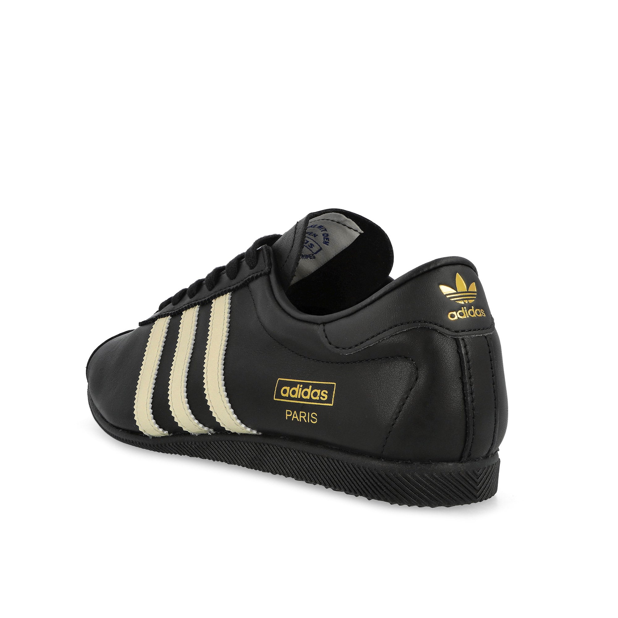 adidas Paris W Core Black / Warm Vanilla / Gold Metallic Sneaker KH9325 Material | Overkill
