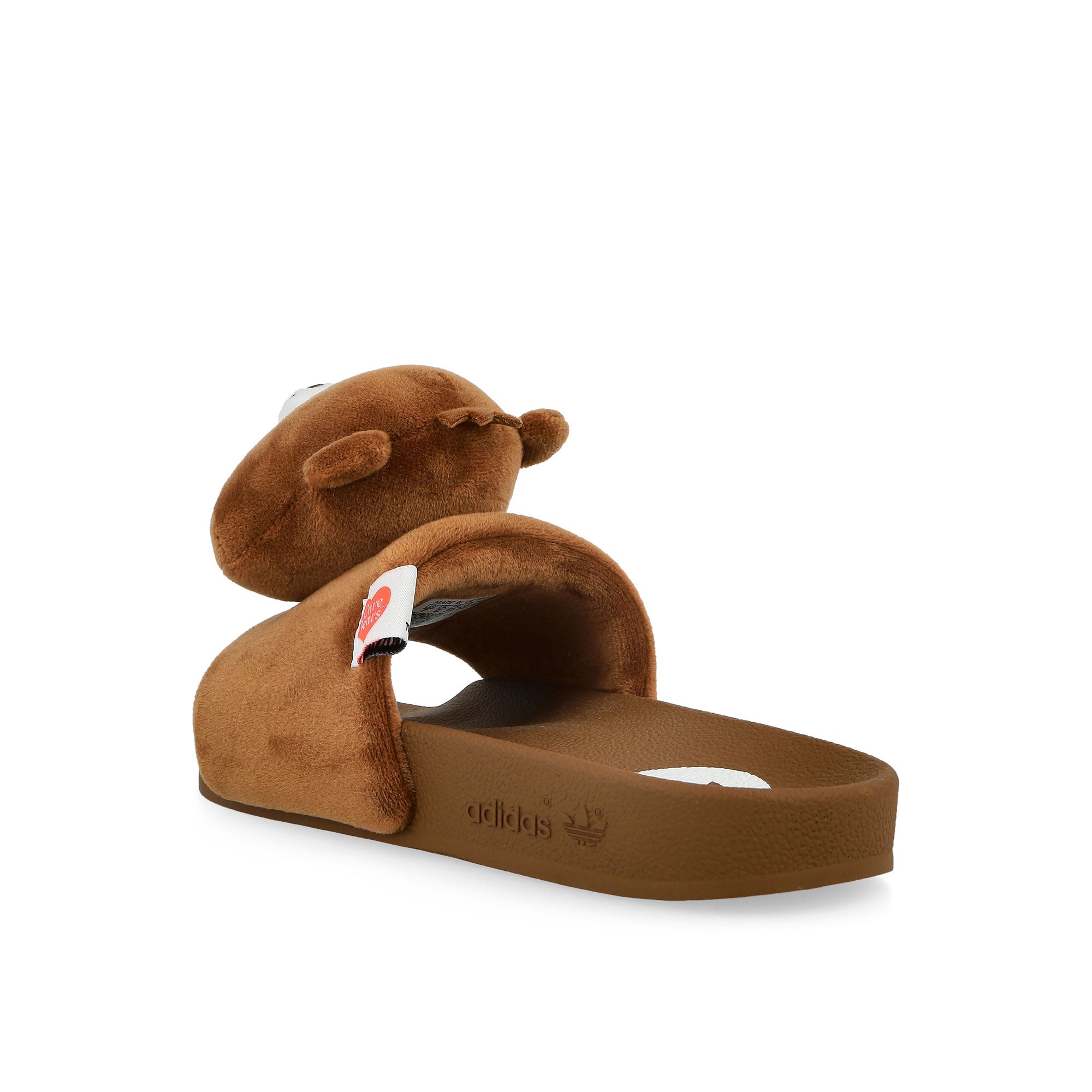 Care Bears x adidas Adilette W Dusky Brown / Footwear White / Preloved Brown Slides KH9953 Material | Overkill
