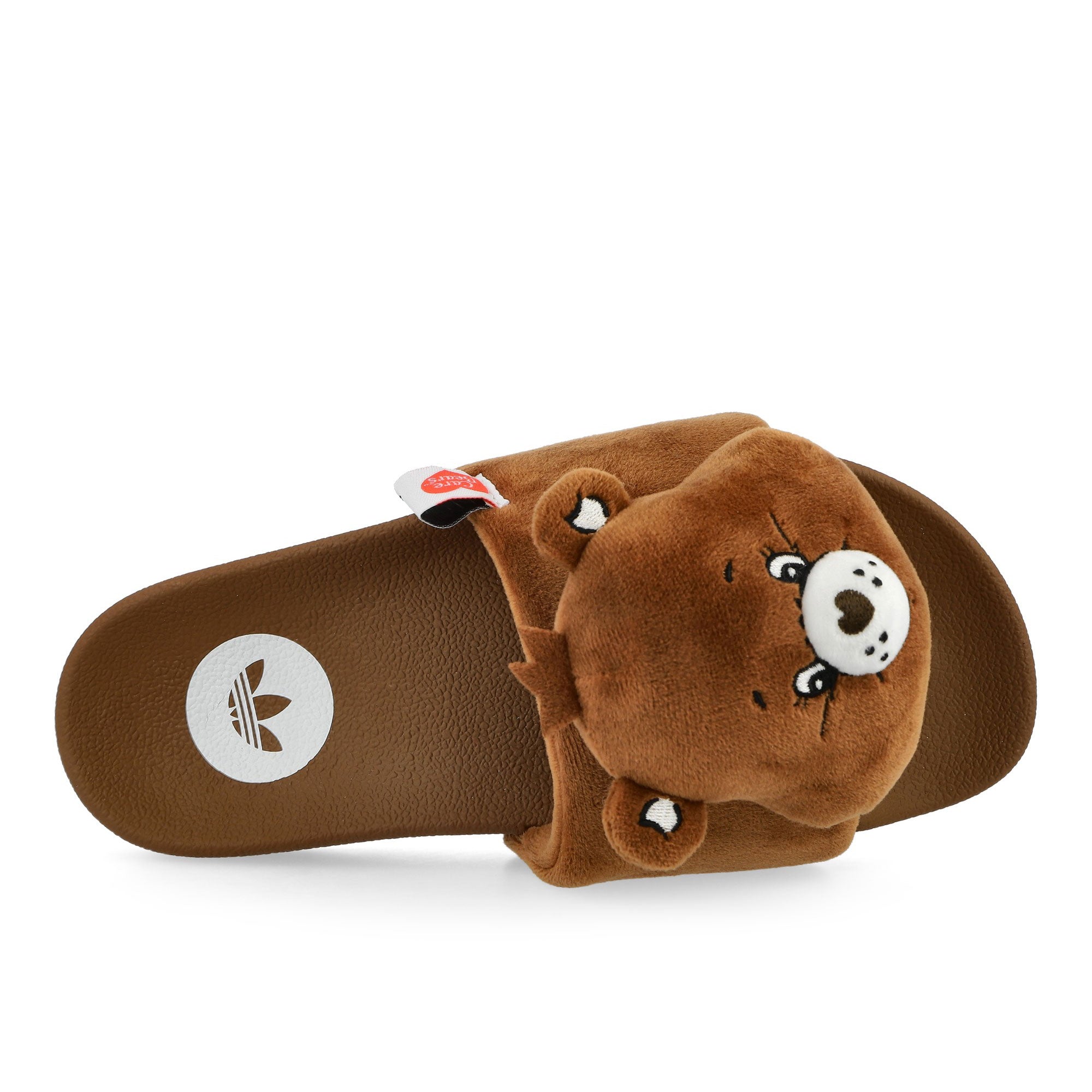 Care Bears x adidas Adilette W Dusky Brown / Footwear White / Preloved Brown Slides KH9953 Detailfoto | Overkill
