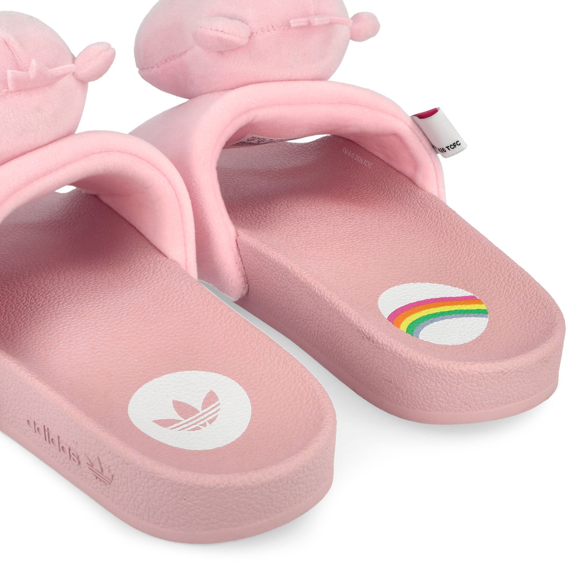 Care Bears x adidas  Adilette W Clear Pink / Footwear White / Lucid Pink Slides, Sandals & Slippers KH9957 Detail View 2 | Overkill
