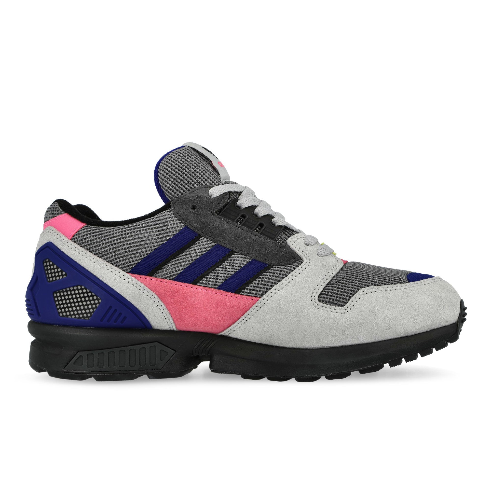 adidas ZX 8000 Grey Three / Semi Lucid Blue / Lucid Pink Low Top Sneakers KI1377 Silhouette | Overkill

