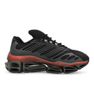 Willy Chavarria x adidas Megaride AG XL Core Black / Core Black / Red Low Top Sneaker KJ2041 Close-up | Overkill
