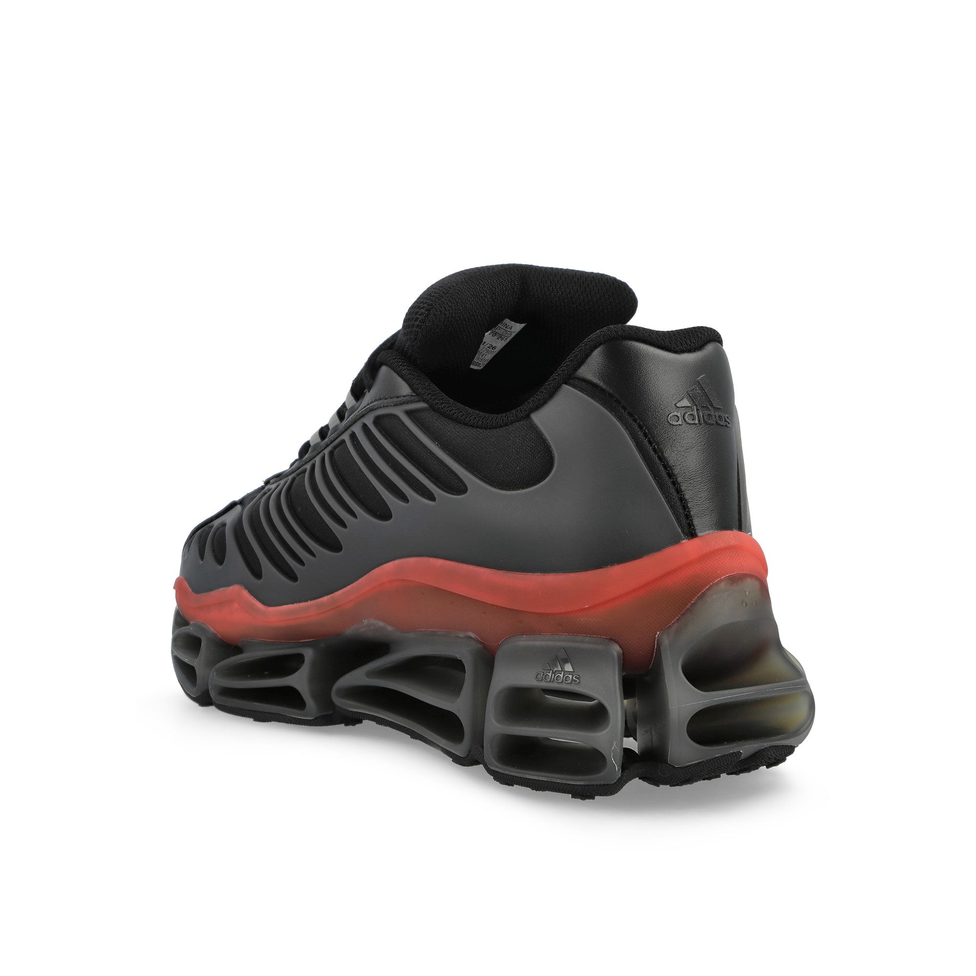 Willy Chavarria x adidas Megaride AG XL Core Black / Core Black / Red Low Top Sneaker KJ2041 Detailfoto | Overkill
