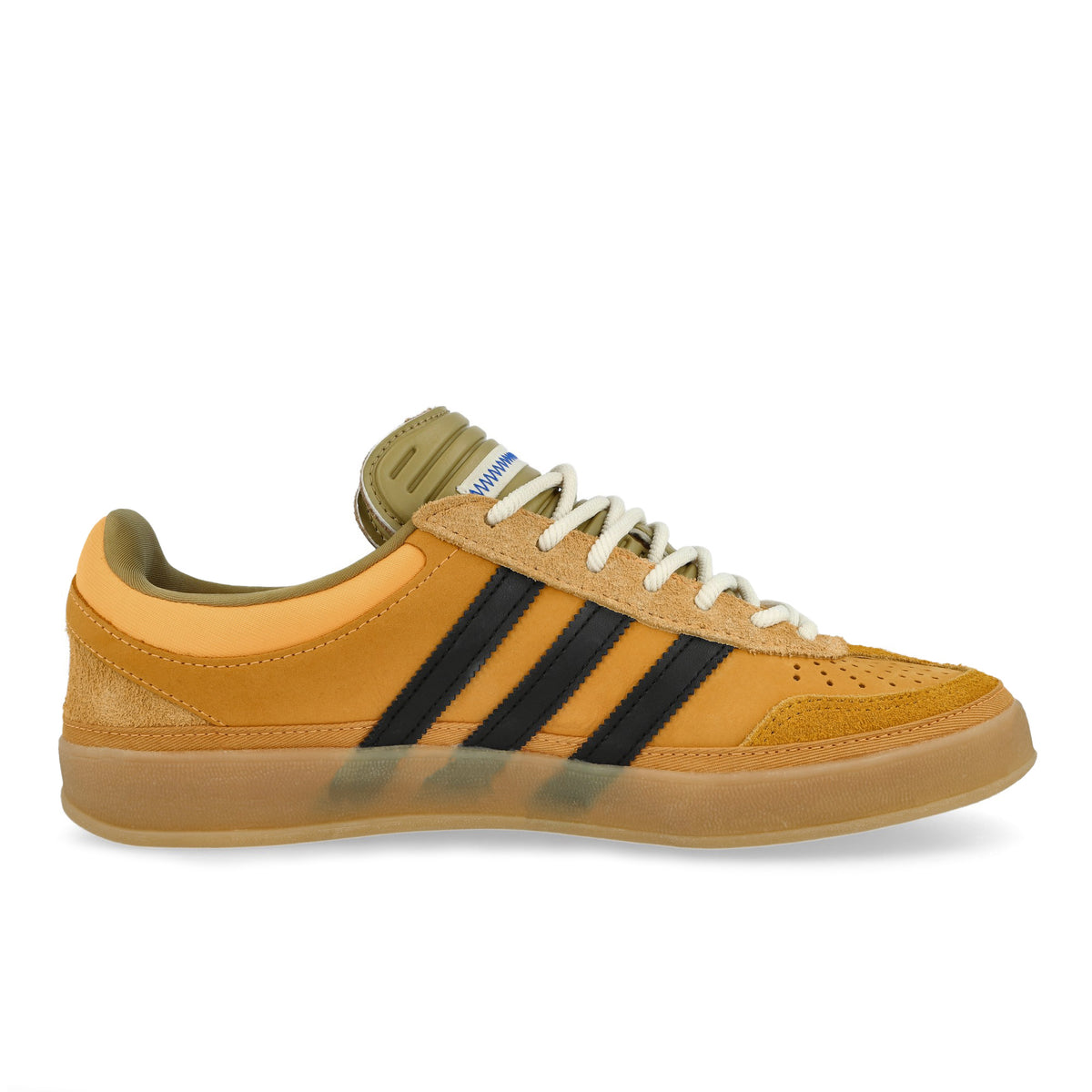Bad Bunny x adidas Gazelle Indoor Solar Gold / Core Black / GUM3 Low Top Sneakers KI2592 Silhouette | Overkill
