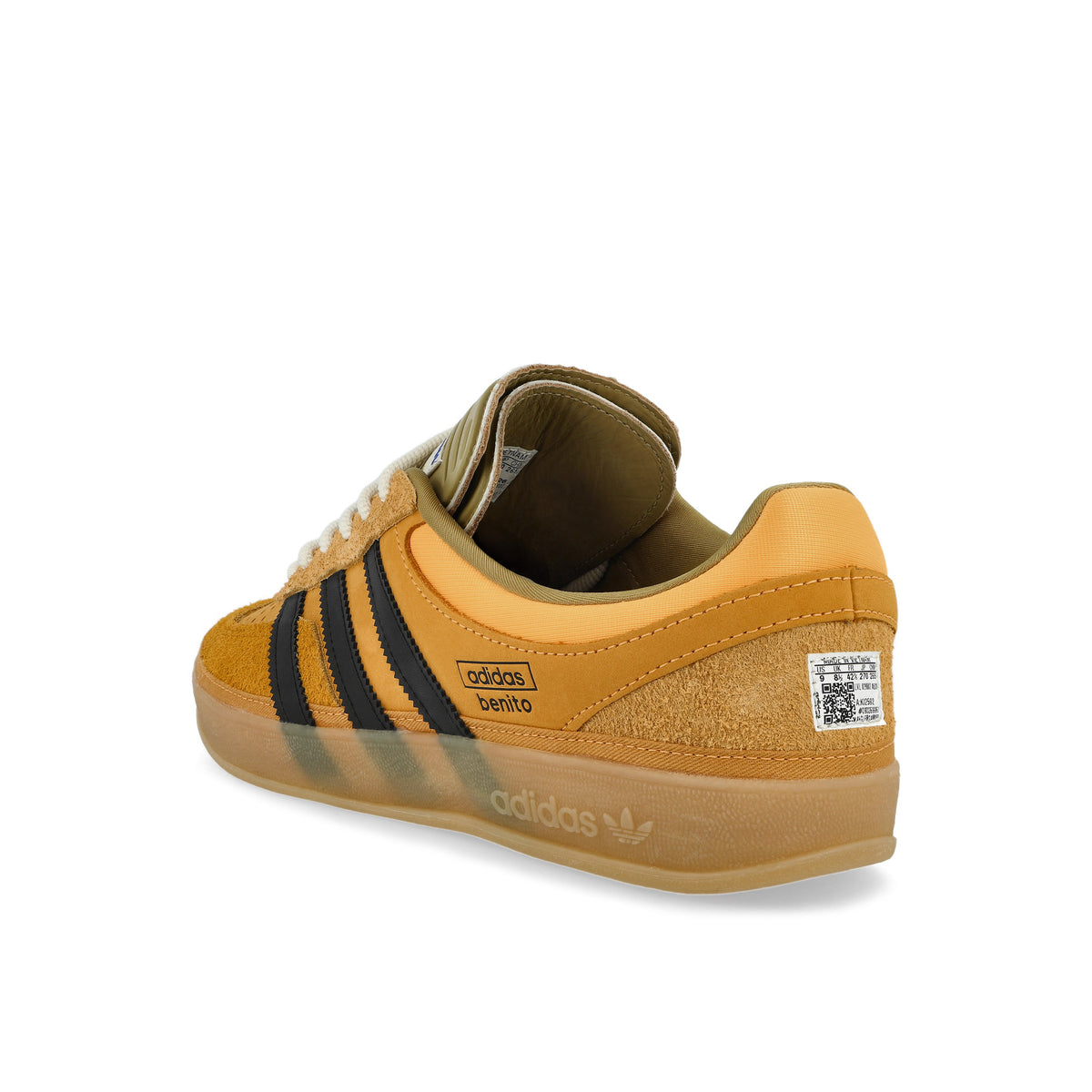 Bad Bunny x adidas Gazelle Indoor Solar Gold / Core Black / GUM3 Low Top Sneakers KI2592 Material | Overkill
