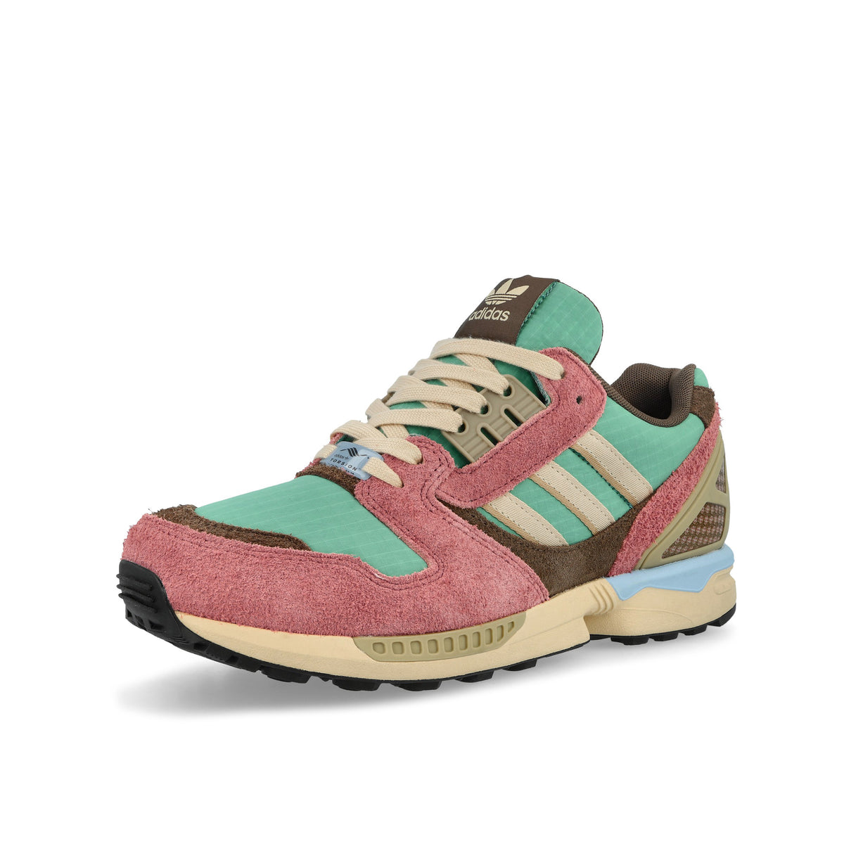 adidas ZX 8000 St Fade Ocean / Sand Strata / Wonder Red Sneaker KI4724 Close-up | Overkill
