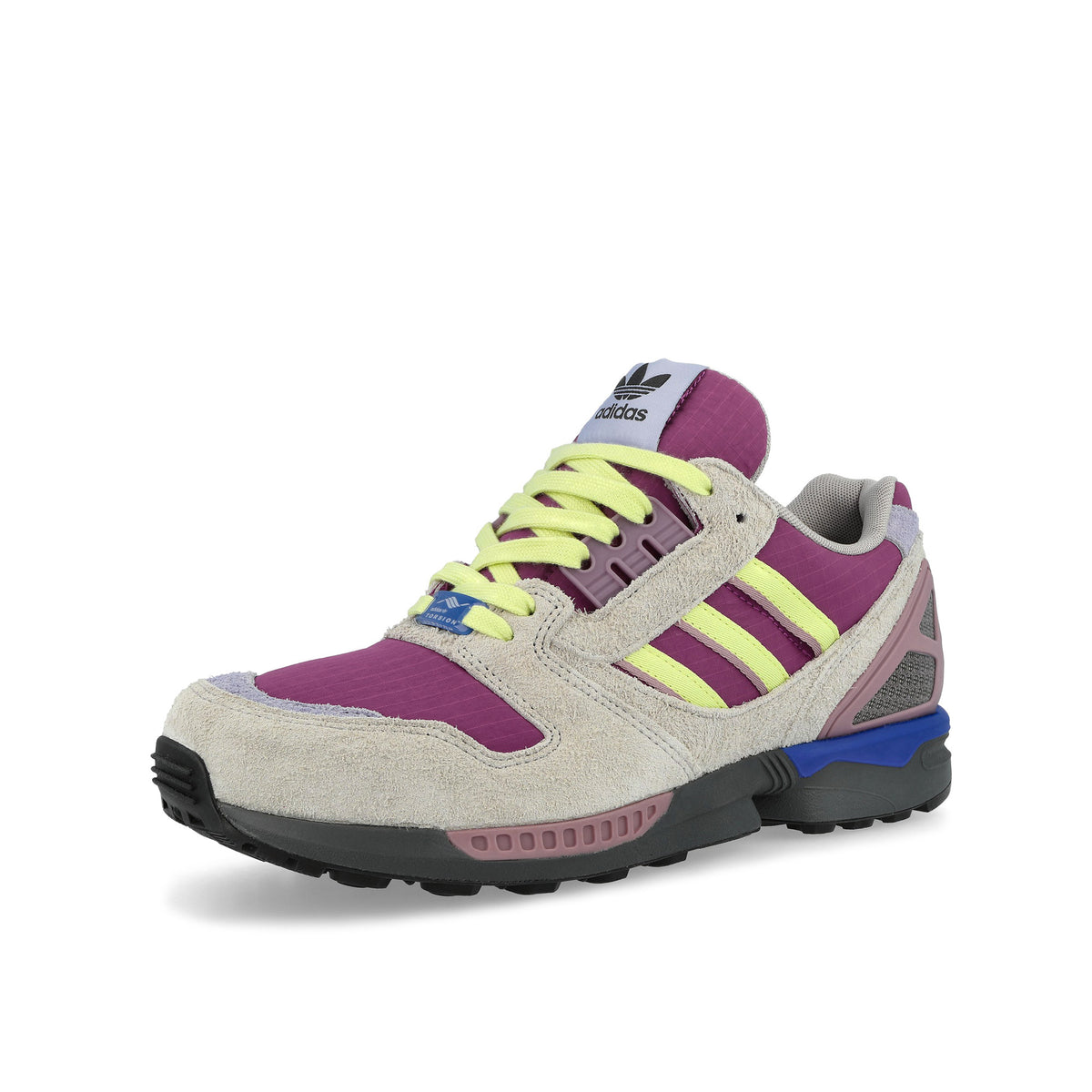 adidas ZX 8000 Lucky Pink, Yellow Tint, Grey Six Low Top Sneakers KI4725 Close-up | Overkill
