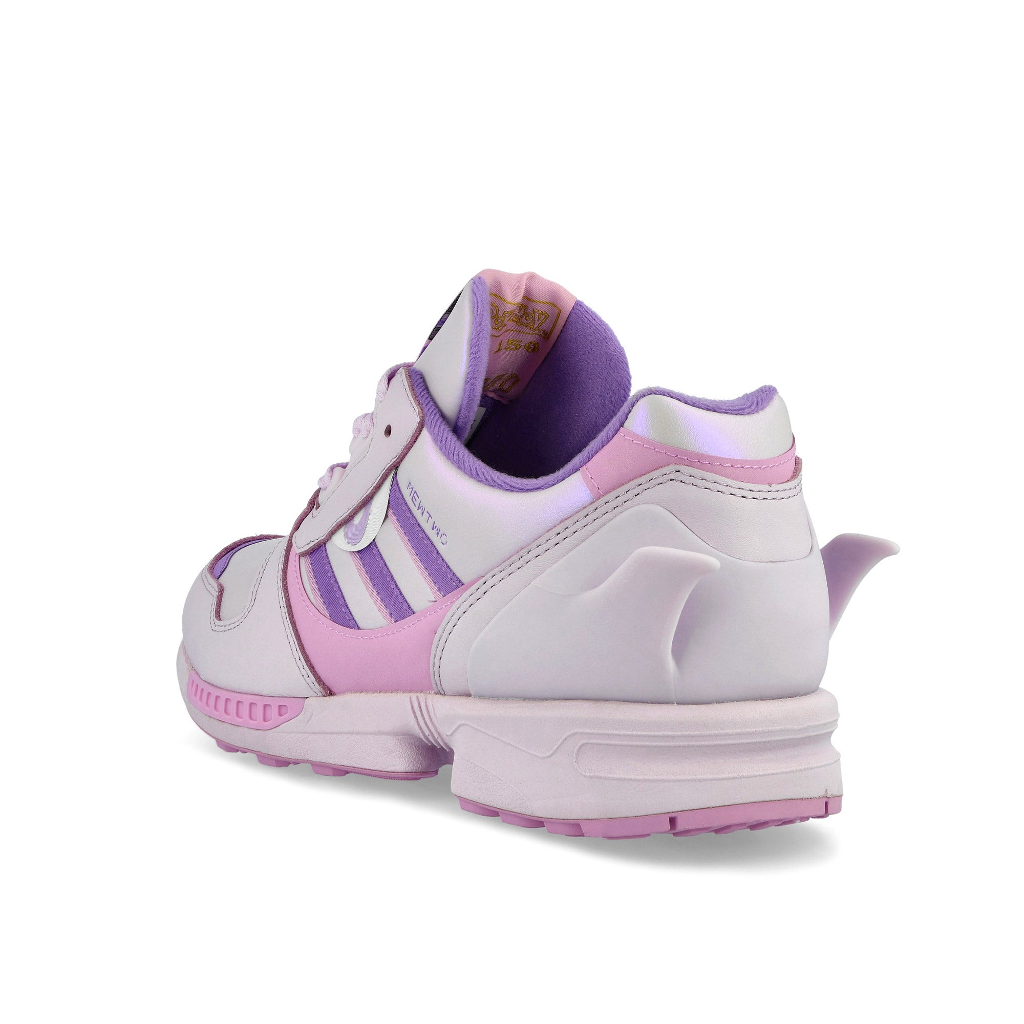 Pokémon x adidas ZX 8000 Mewtwo Icey Lavender / Violet Fusion / Bliss Lilac Low Top Sneakers KI5326 Close-up | Overkill