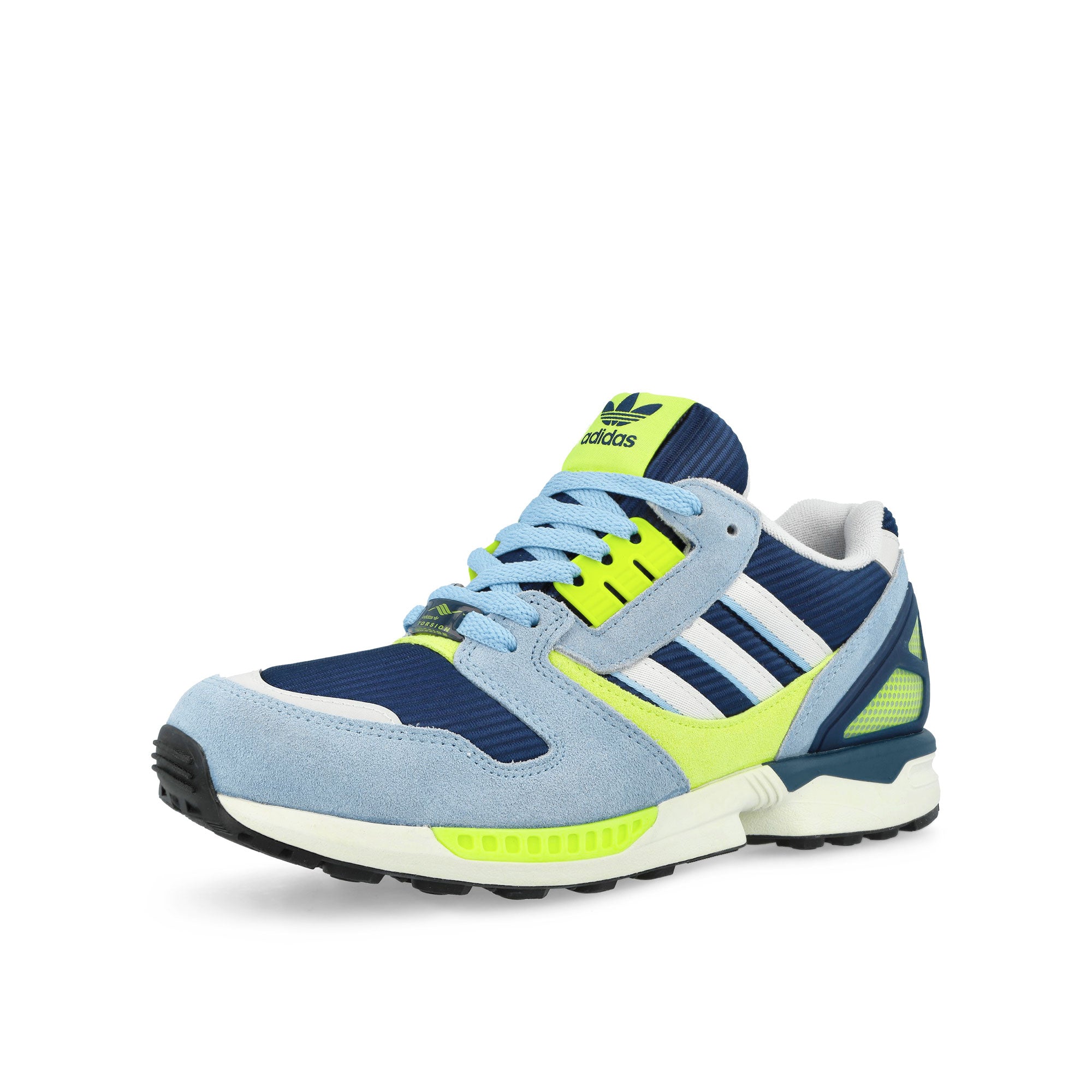 adidas ZX 8000 Dark Blue / Footwear White / Solar Yellow Low Top Sneakers KI5674 Close-up | Overkill
