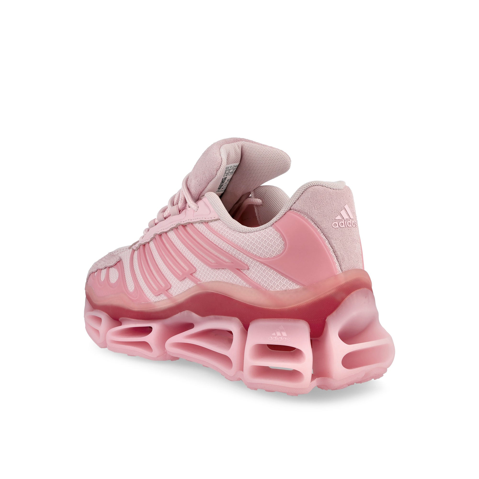 Willy Chavarria x adidas Megaride AG Clear Pink / Clear Pink / Power Red Low Top Sneakers KI7006 Material | Overkill
