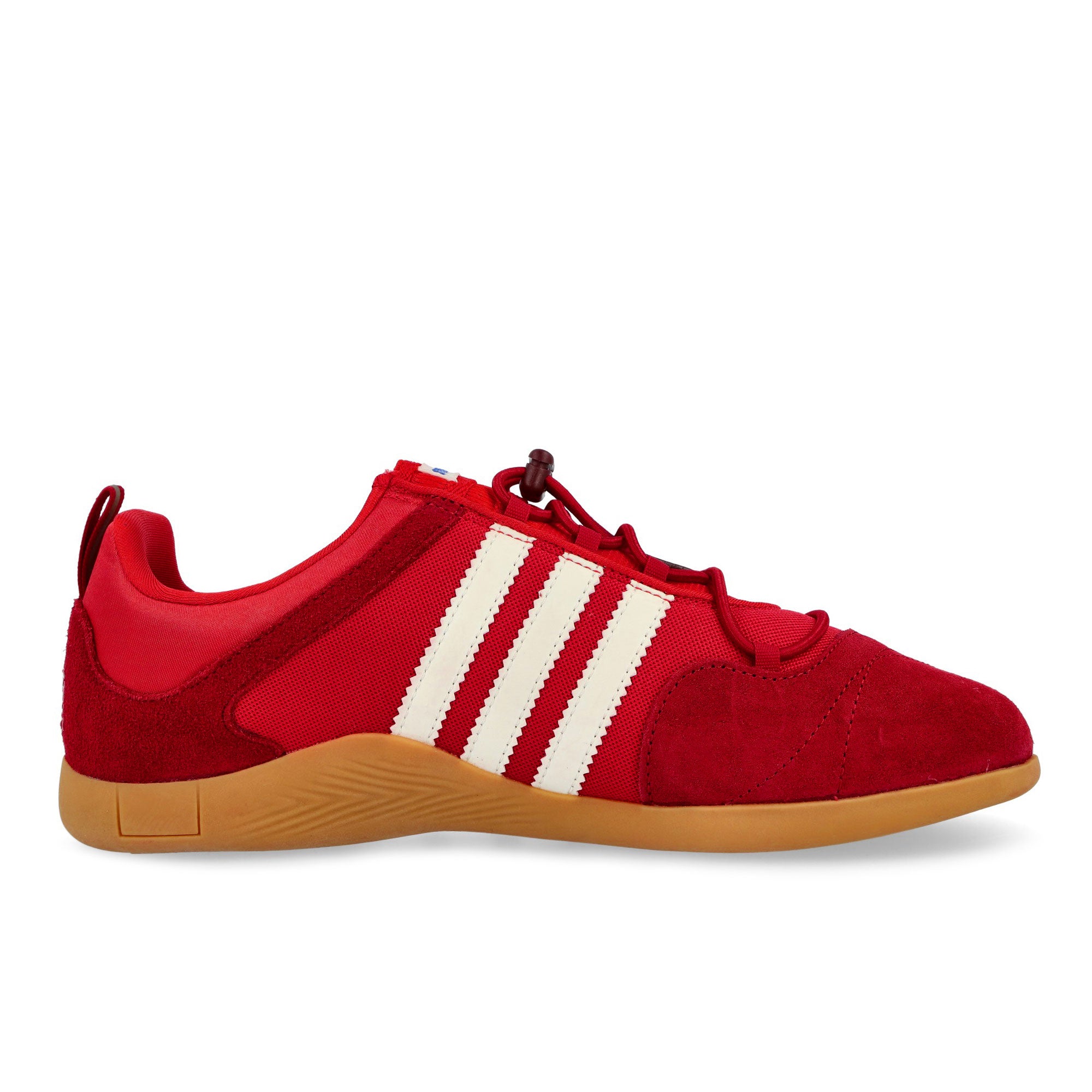 Bad Bunny x adidas Ballerina  Vivid Red / Chalk White - Power Red Low Top Sneakers KI7916 Silhouette | Overkill

