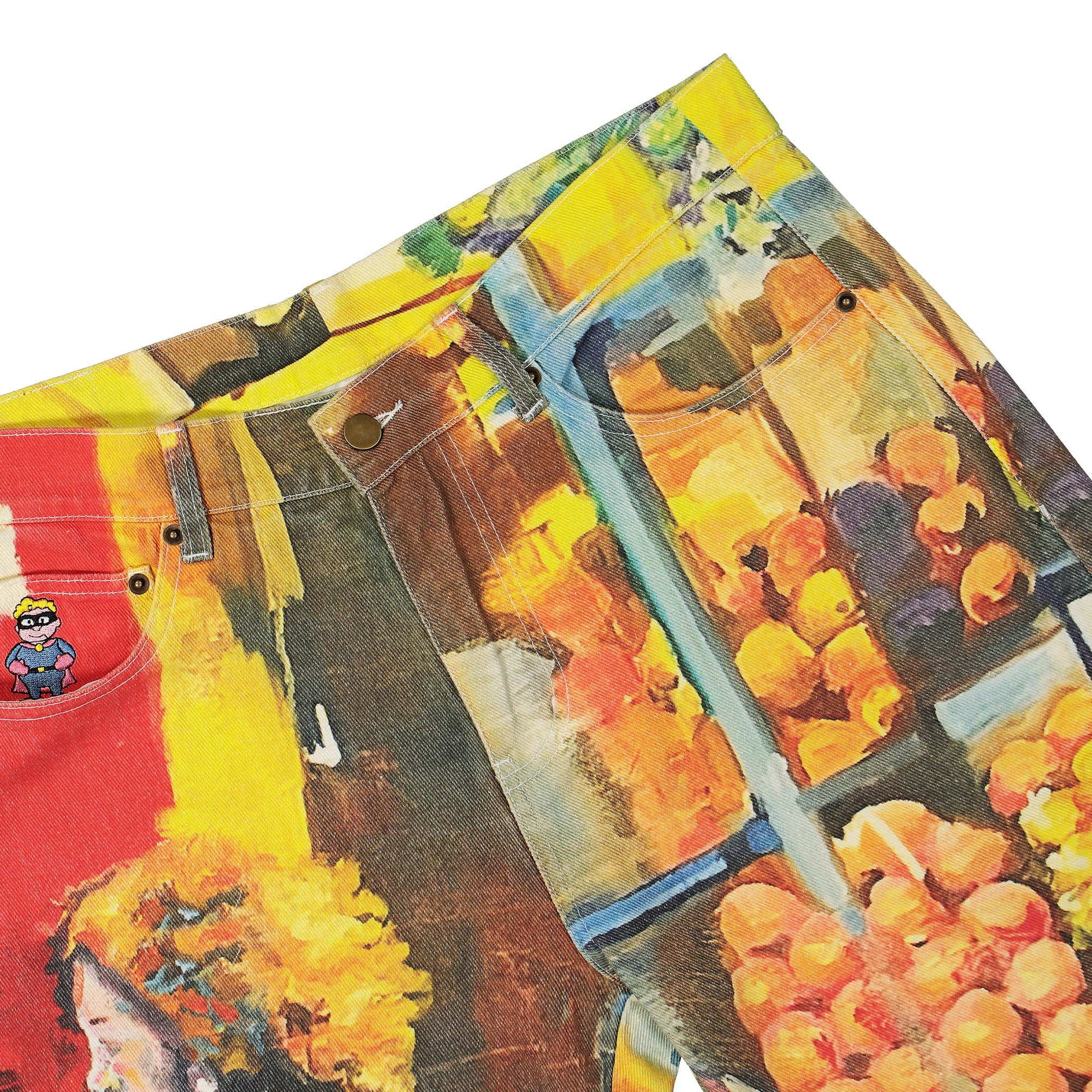 Kidsuper Studios La Casa Cargo Pants Yellow Cargo Pants Detail view 1 | Overkill