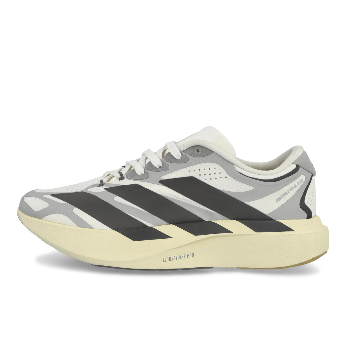 adidas Adizero EVO SL EXO Core White / Utility Black / Grey Two Low Top Sneakers KJ0430 | Overkill
