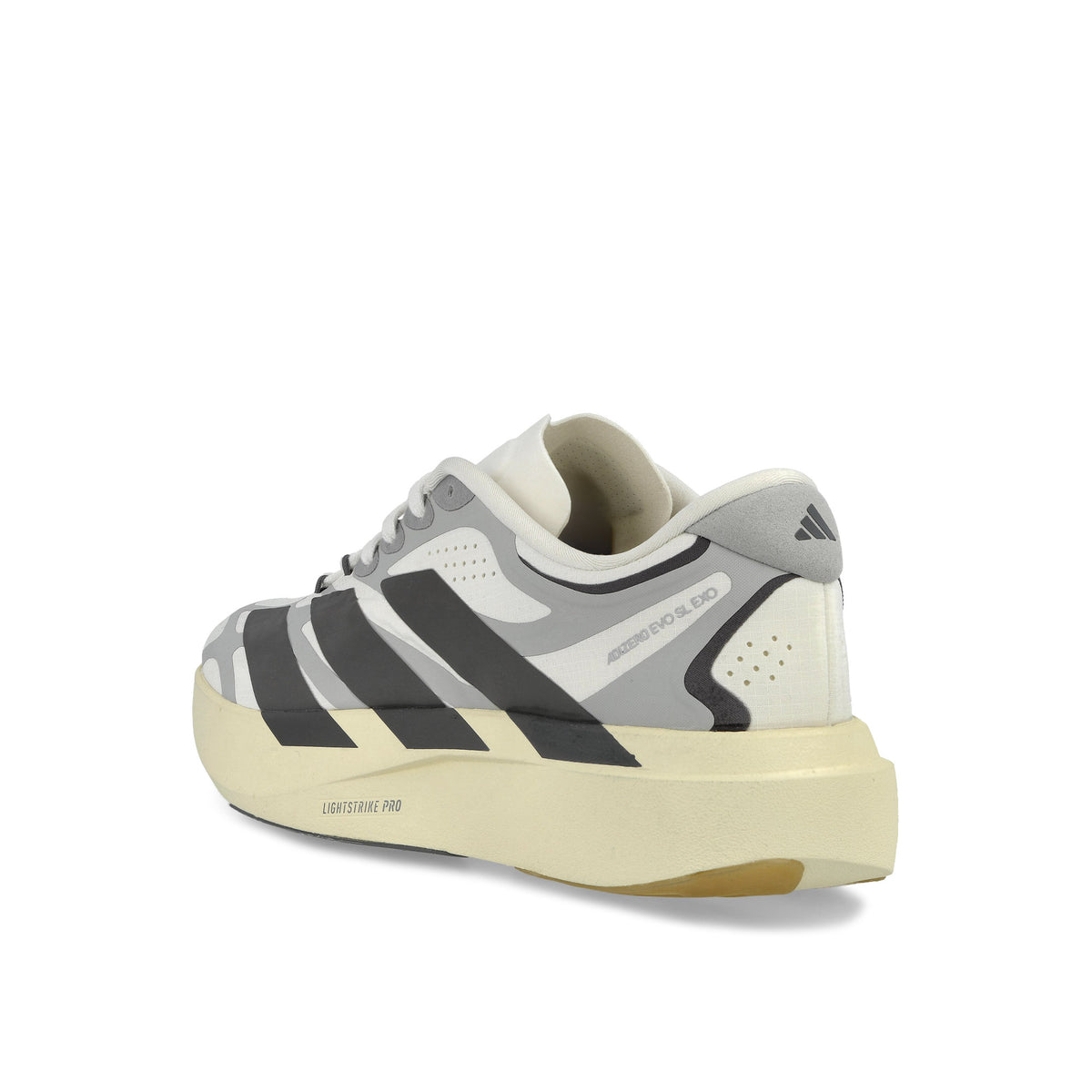 adidas Adizero EVO SL EXO Core White / Utility Black / Grey Two Low Top Sneakers KJ0430 Material | Overkill
