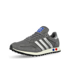 adidas LA Trainer OG Grey Four / Silver Metallic / Off White Low Top Sneakers KJ4380 Close-up | Overkill
