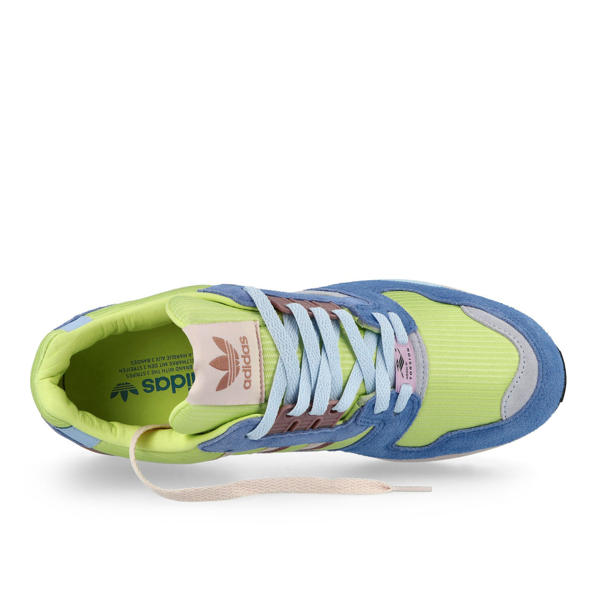 adidas ZX 8000 MIG Semi Frozen Lemon / Wonder Quartz / Blue Fusion Low Top Sneakers KJ7660 Detailfoto | Overkill