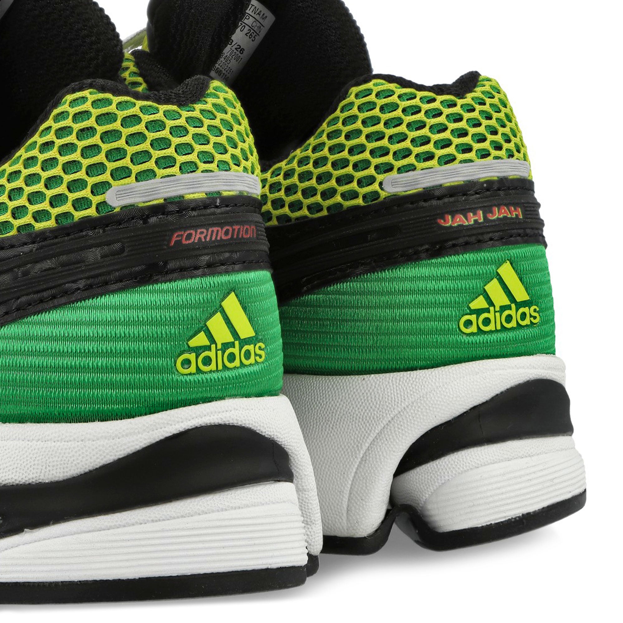 Jah Jah x adidas Adistar Control 5 Yellow / Core Black / Silver Metallic Low Top Sneakers KJ8405 Detail View 3 | Overkill
