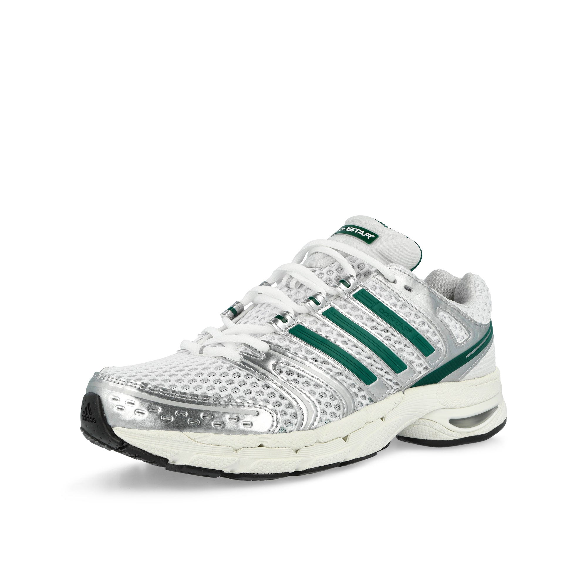adidas Adistar Control 5 W Footwear White / Collegiate Green / Silver Metallic Low Top Sneakers KJ8783 Close-up | Overkill
