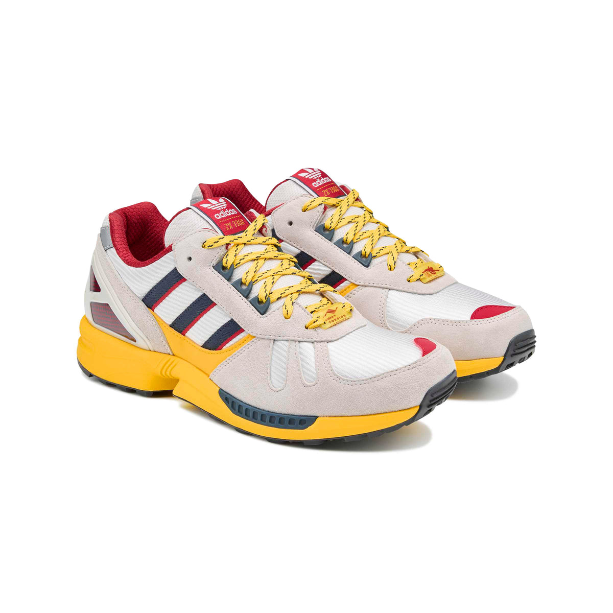 adidas Arsenal FC ZX 7300 SPZL F.C. Crystal White / Crystal White / Aurora Ink Low Top Sneakers KK0761 Close-up | Overkill
