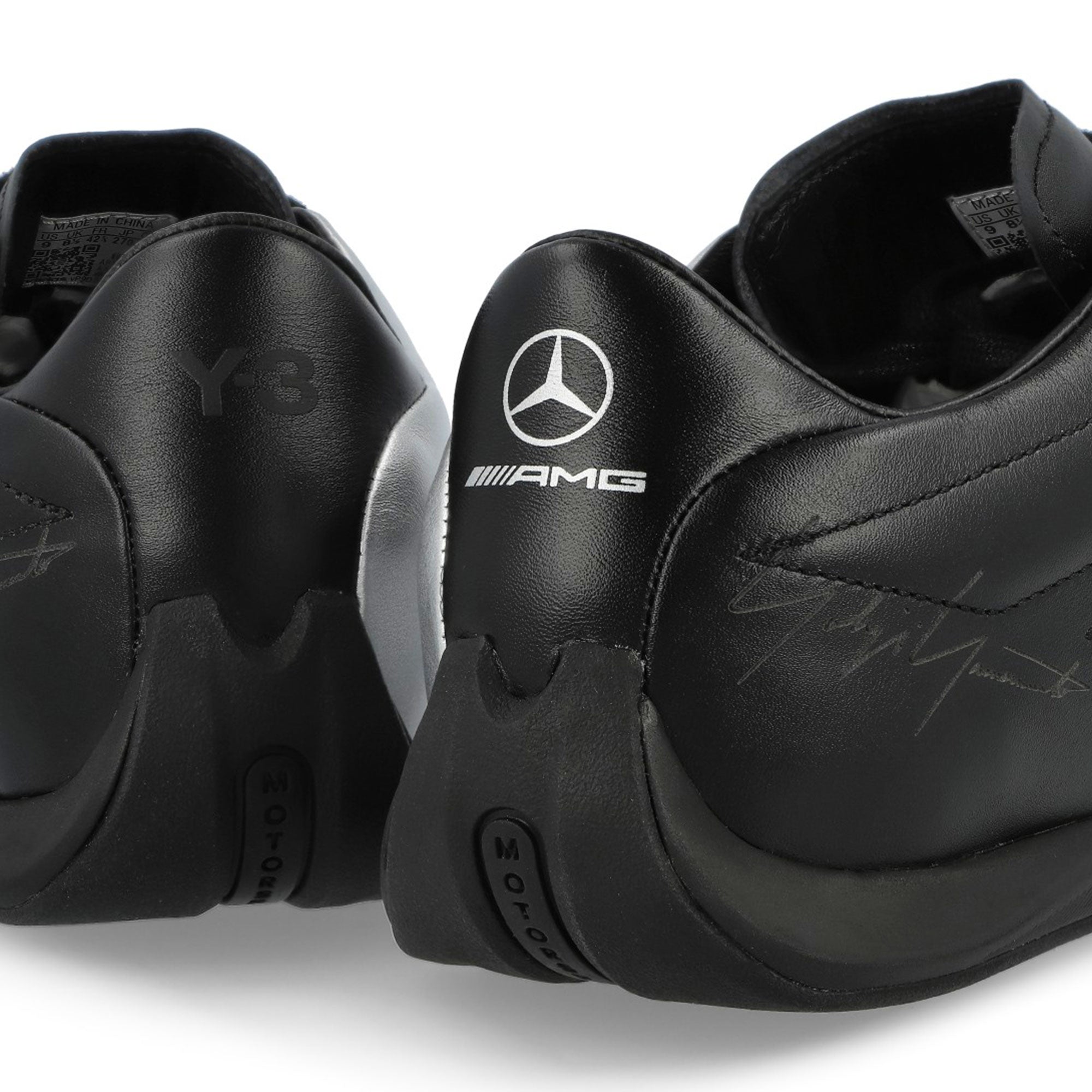 Mercedes-AMG Petronas F1 x Y-3 Feroza Lo Black / Silver Metallic / Black Low Top Sneakers KK1824 Detail View 1 | Overkill