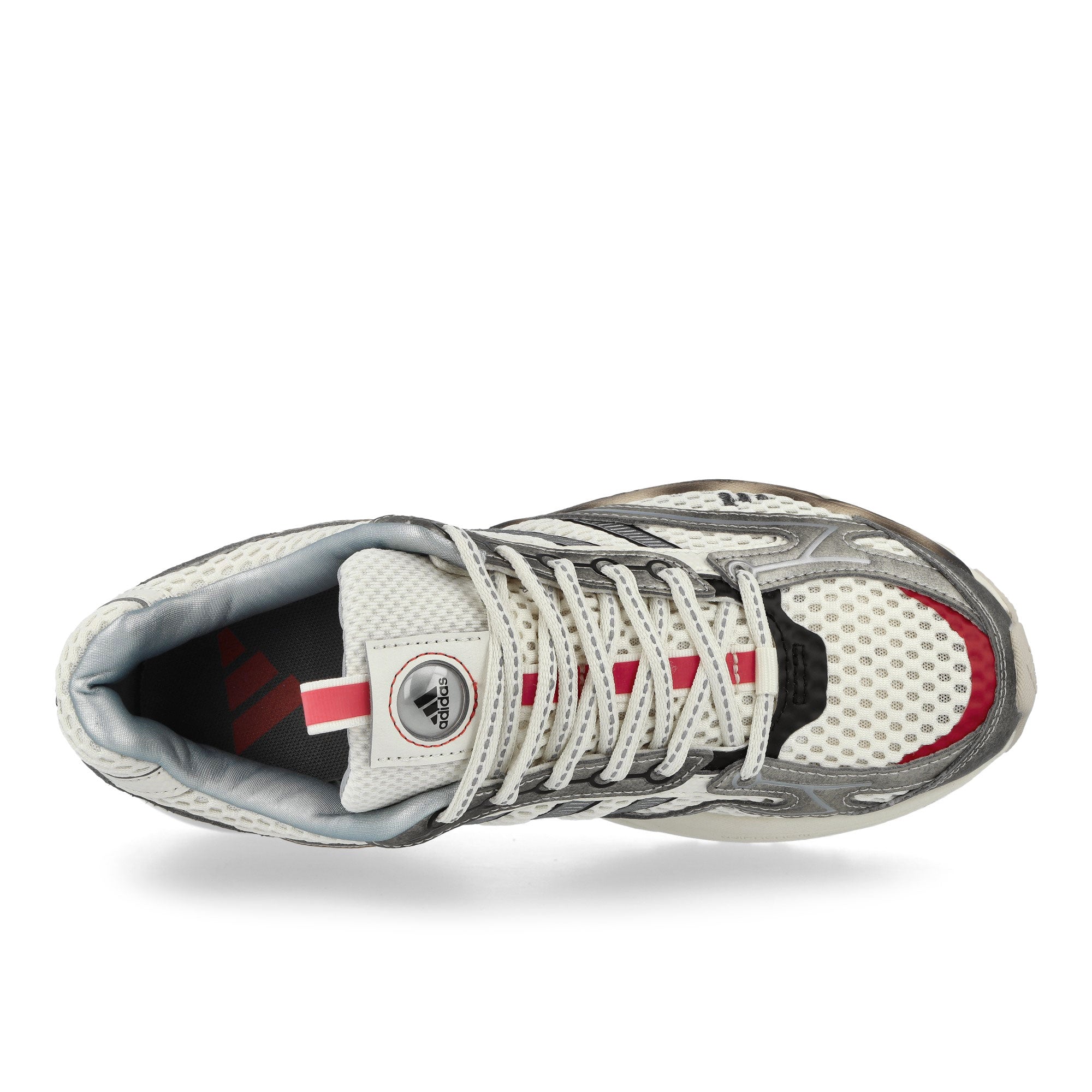 adidas Spiritain 2000 Ivory / Tech Grey Metallic / Core Black Low Top Sneakers KK2924 Detailfoto | Overkill
