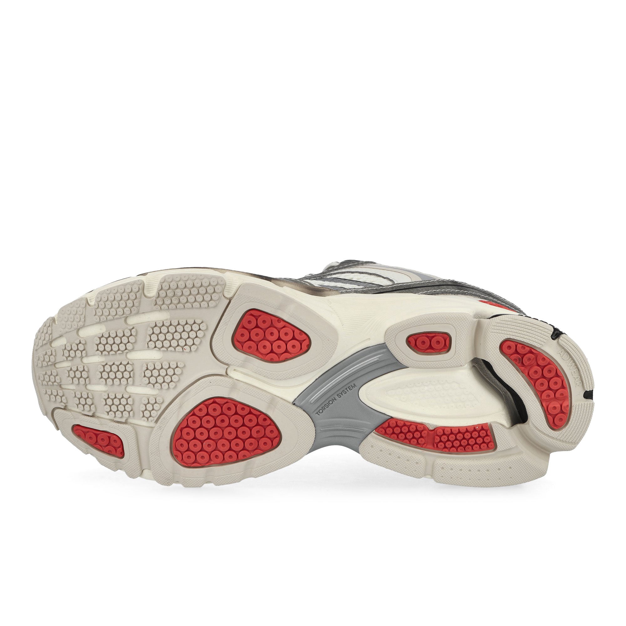 adidas Spiritain 2000 Ivory / Tech Grey Metallic / Core Black Low Top Sneakers KK2924 Detail View 1 | Overkill
