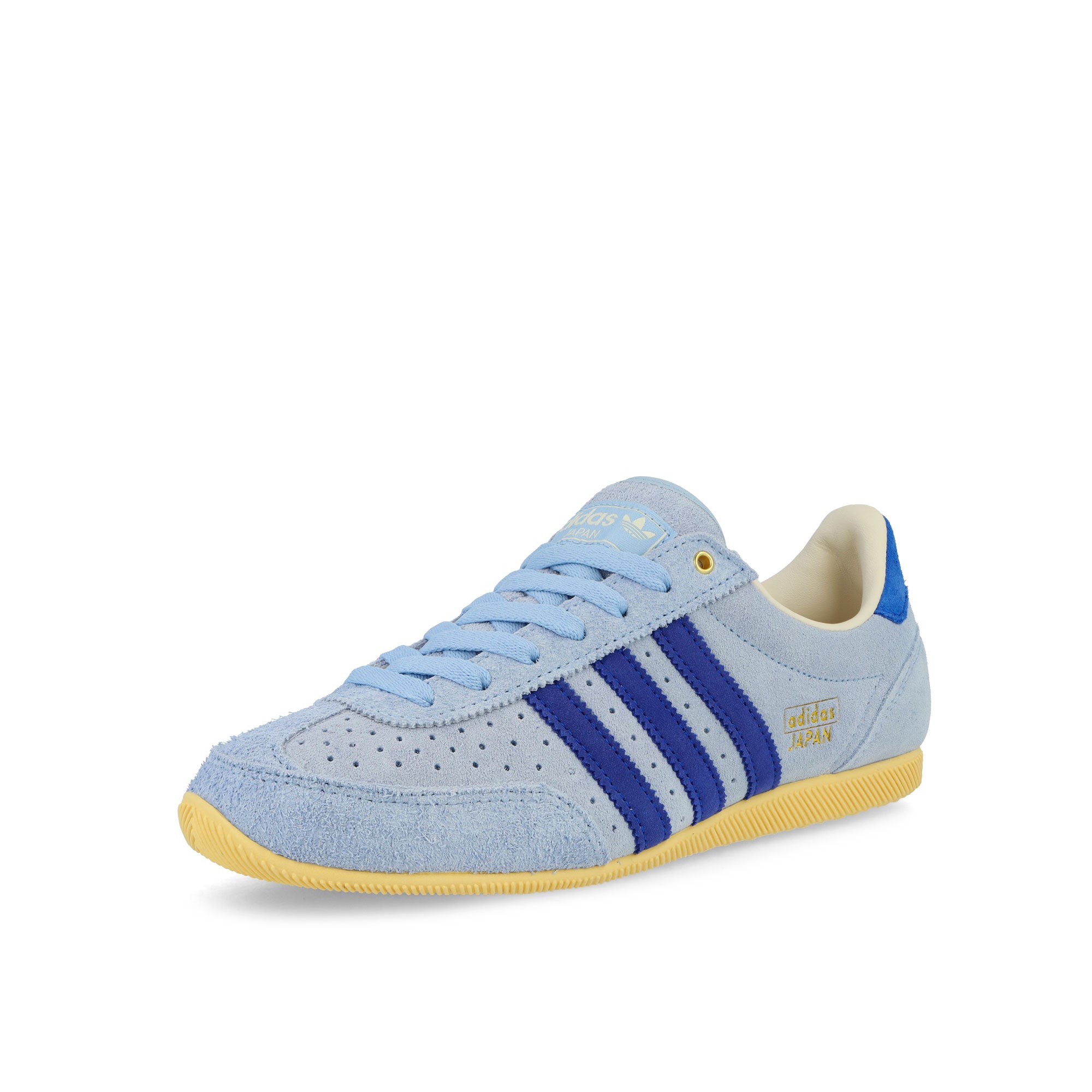 adidas Japan W Clear Sky / Team Royal Blue / Gold Metallic Sneaker KK3565 Close-up | Overkill
